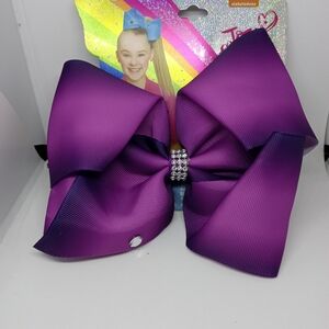 JoJo Siwa Purple Hair Bow with Rhinestone Accent